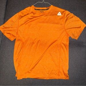 Reebok Orange Athletic Crew Neck Short Sleeve T-Shirt Mens Size L